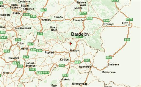 Mapa projektu Rekonštrukcia Prešov - Bardejov - Gorlice