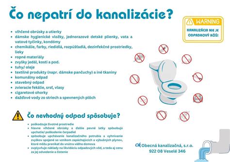 Infografika: Čo patrí a čo nepatrí do kanalizácie