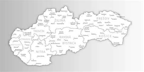 Mapa Slovenska s vyznačenými Sika Servis Centrami