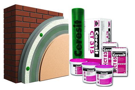 Schéma vrstvenia fasádneho systému Ceresit Ceretherm Visage