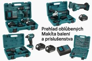 Prehľad rôznych typov príslušenstva Makita