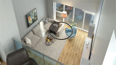 vizualizácia interiéru s polystyrénovými lištami