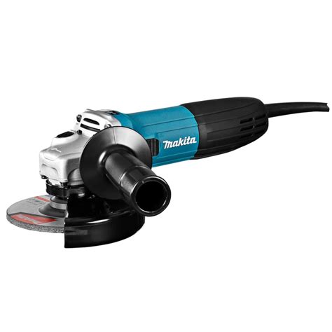 Makita GA5030 v dielni pri práci s kovom