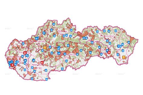 Tepelná mapa strechy s tepelnými mostami