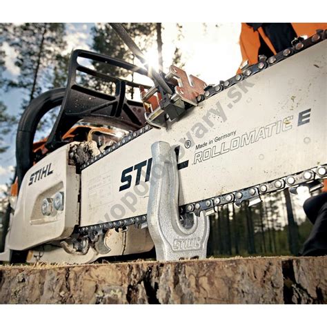 Schéma motorovej píly s vyznačenou vodiacou lištou