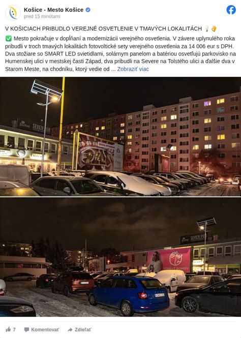 Nové moderné osvetlenie ulice