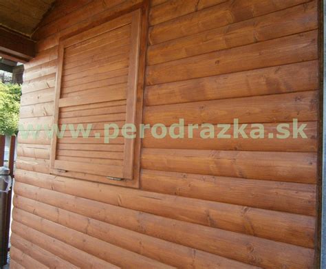 Zrubový drevený obklad - ukážka