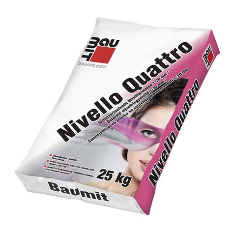 Samonivelizačná stierka Baumit Nivello Quattro v balení