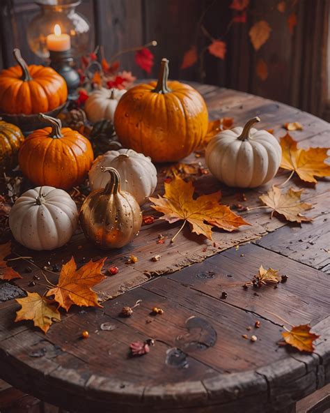 Jesenné listy na obruse