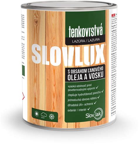 Charakteristika tenkovrstvej lazúry Slovlux