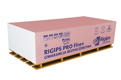 Fotografia protipožiarnej dosky Rigips RF (DF)