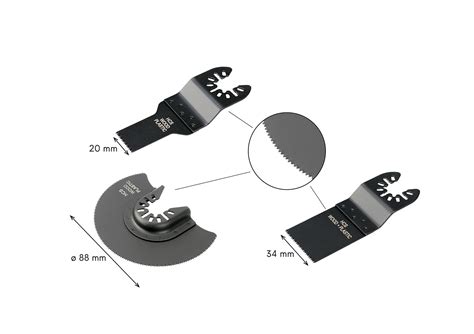 rôzne nástavce pre oscilačnú pílu