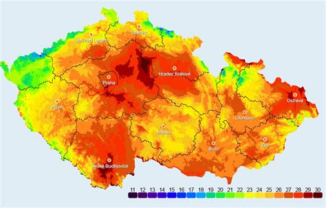 Mapa vlhkosti v domácnosti