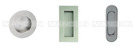 Porovnanie madla a mušle na posuvných dverách