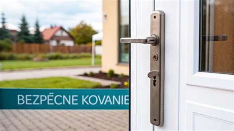moderné kovanie na zrenovovaných dverách