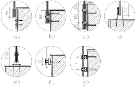 Detail bočného kotvenia skleneného zábradlia