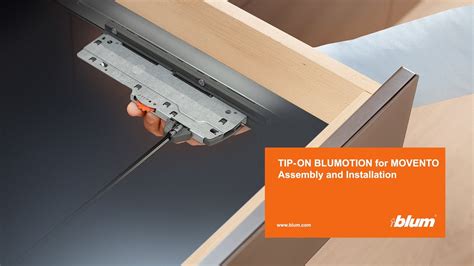 Schéma funkcií TIP-ON, SERVO-DRIVE a BLUMOTION