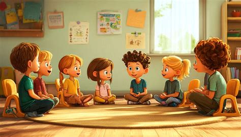 Ilustrácia: Dôchodcovia a deti