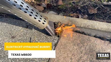 Vypaľovač buriny v akcii