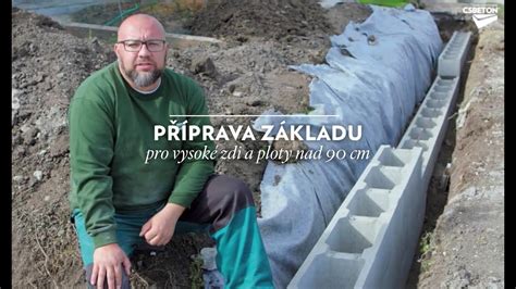 Výkop pre základ plotu