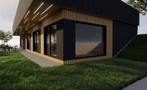 Možnosť návrhu fasády s vláknocementovými panelmi