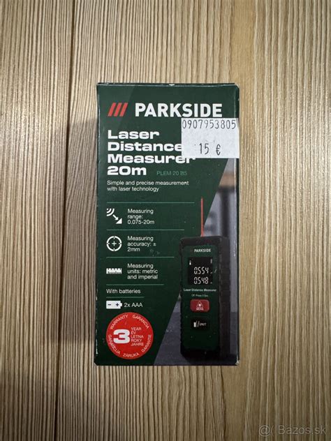 Laserový merač vzdialenosti Parkside