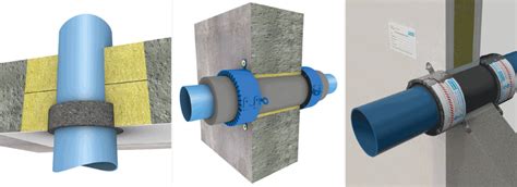 Detail gumového tesnenia na potrubí