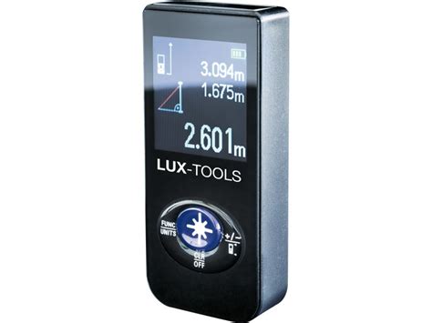 LUX-TOOLS laserový merač vzdialenosti v detailoch