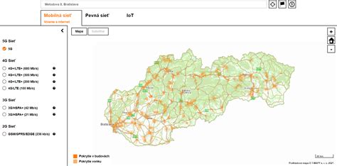 Mapa pokrytia servisnej siete Protherm na Slovensku