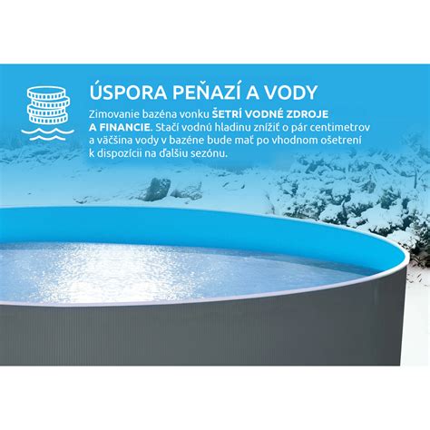 Detail zimného dilatačného plaváka s viditeľnou pieskovou záťažou