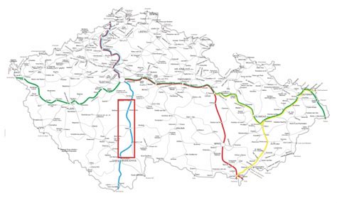 Mapa V. európskeho dopravného koridoru