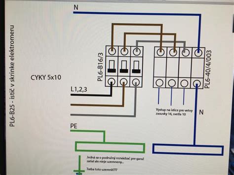 Schéma elektrickej prípojky a umiestnenia elektromerového rozvádzača
