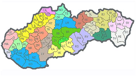 Mapa regionálnych rozdielov teplôt na Slovensku