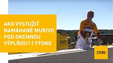 Schéma umiestnenia výstuže pod okenným otvorom
