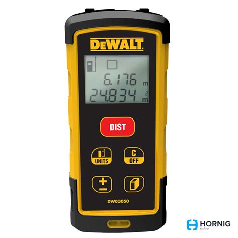 Laserový diaľkomer DEWALT DW03050 v akcii