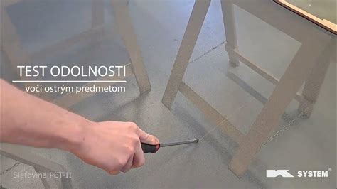 Test odolnosti podlahy voči oderu