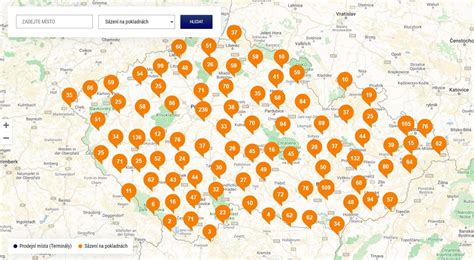 Mapa pobočky stavebnín v Senci