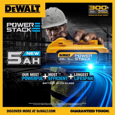 Infografika o technológii DeWalt PowerStack