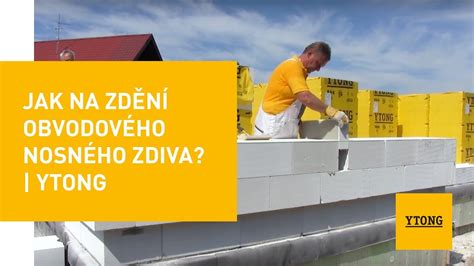 Vizualizácia osadenia nosného prekladu Ytong na obvodové murivo