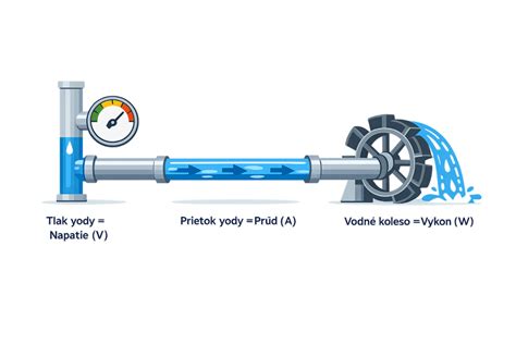 Infografika vysvetľujúca faktory ovplyvňujúce prietok vody v potrubí