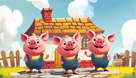 ilustrácia troch prasiatok odchádzajúcich od mamičky do sveta