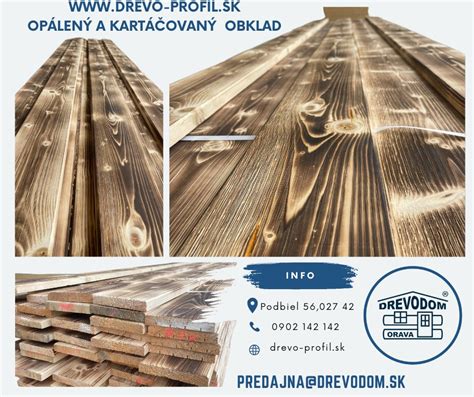 Ukážka rôznych profilov drevených obkladov