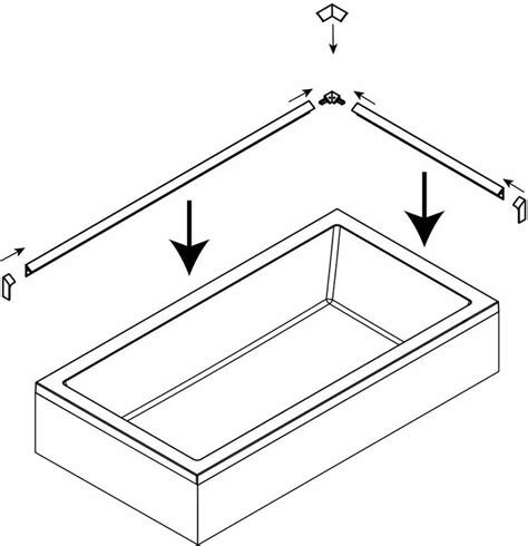 inštalácia keramického okraja okolo vane