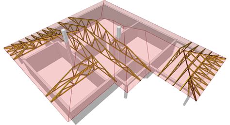 Schematické znázornenie zaťaženia krovu