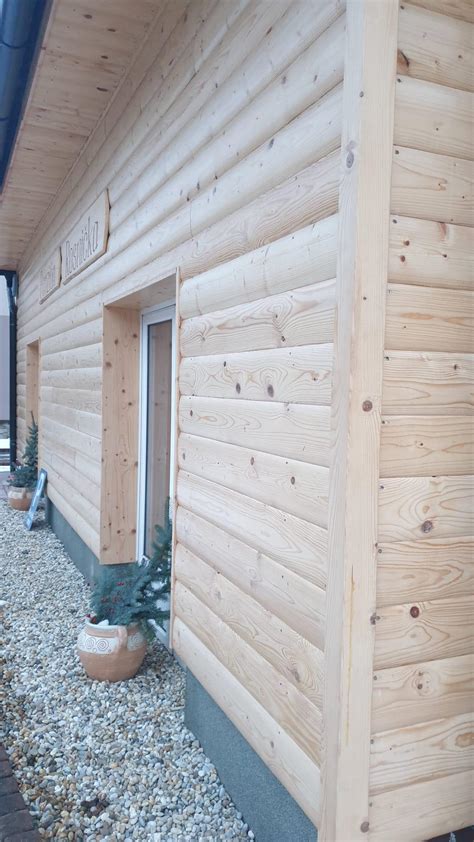 Profil zrubového obkladu s rybinovým spojom