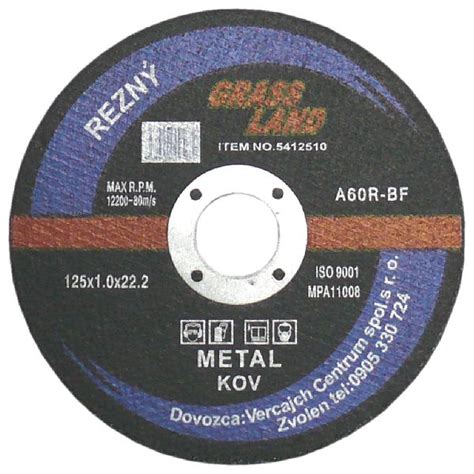 Rezný kotúč na kov