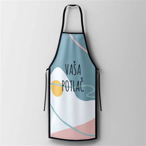 Kuchynská zástera v ružovej farbe