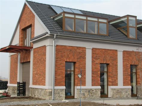 Vonkajší tehlový obklad rodinného domu