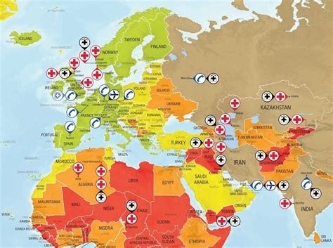 Mapa exportných destinácií kotlov ATTACK
