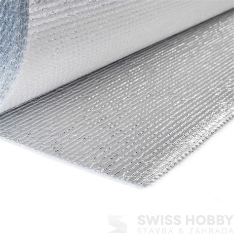 Ukážka parotesnej reflexnej fólie s bublinkovou vrstvou